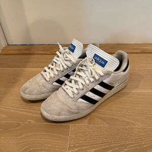 Adidas White and Black Busenitz skate shoes